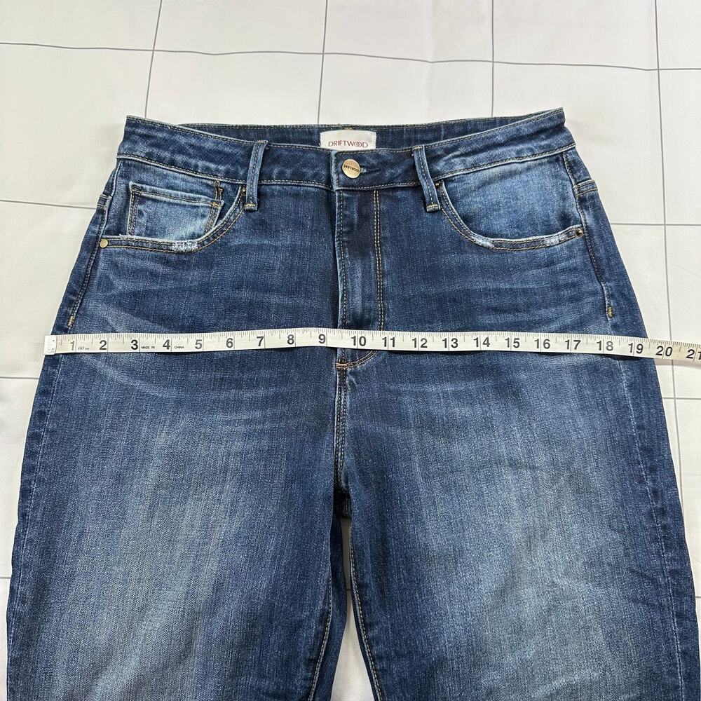 Driftwood Jeans Womens 29 Blue Stella Straight Leg High Rise Fade Western Boho - Picture 7 of 11
